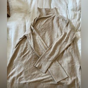 Long LOFT turtleneck- oatmeal color